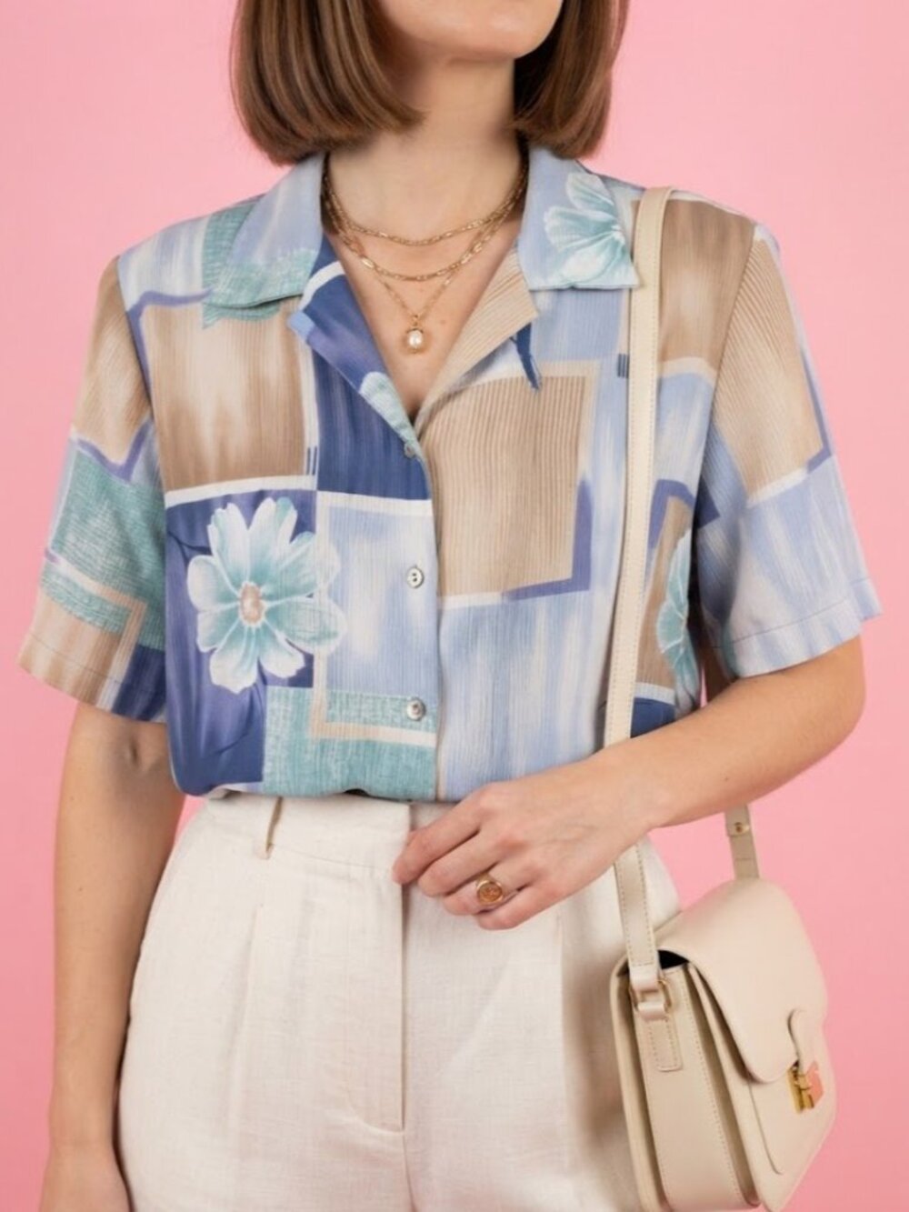 Alia Lightweight Patchwork Floral Top